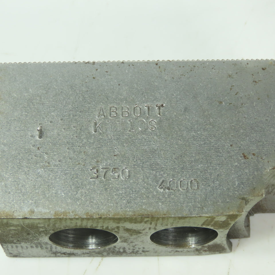 Abbott KTT10S Soft Lathe Chuck Jaw 1-1/2" x 4" x 2" Serrated Lot of 3