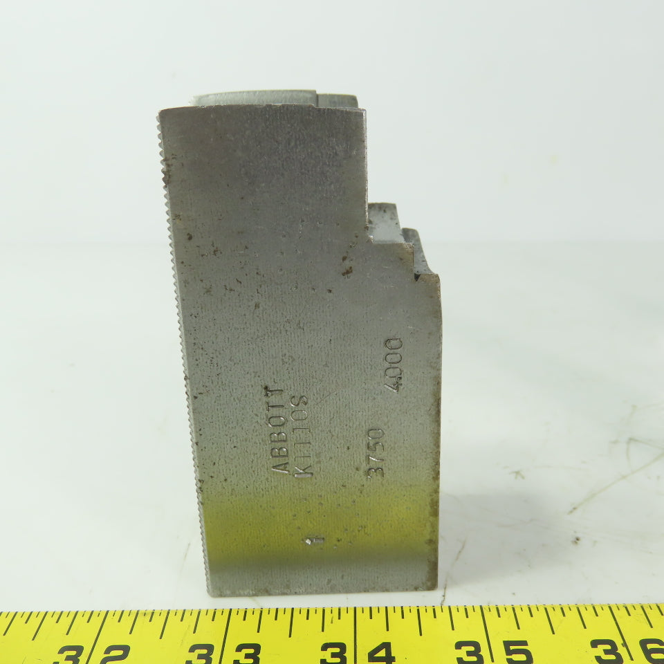 Abbott KTT10S Soft Lathe Chuck Jaw 1-1/2" x 4" x 2" Serrated Lot of 3