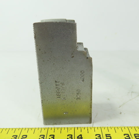 Abbott KTT10S Soft Lathe Chuck Jaw 1-1/2" x 4" x 2" Serrated Lot of 3