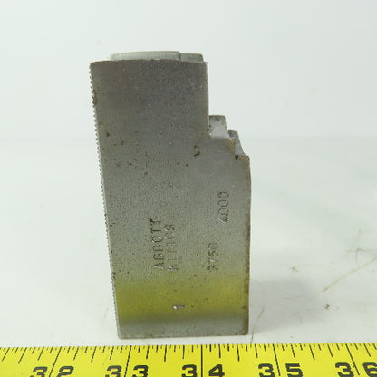 Abbott KTT10S Soft Lathe Chuck Jaw 1-1/2" x 4" x 2" Serrated Lot of 3