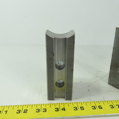 Abbott KTT10S Soft Lathe Chuck Jaw 1-1/2" x 4" x 2" Serrated Lot of 3