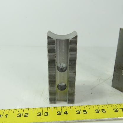 Abbott KTT10S Soft Lathe Chuck Jaw 1-1/2" x 4" x 2" Serrated Lot of 3