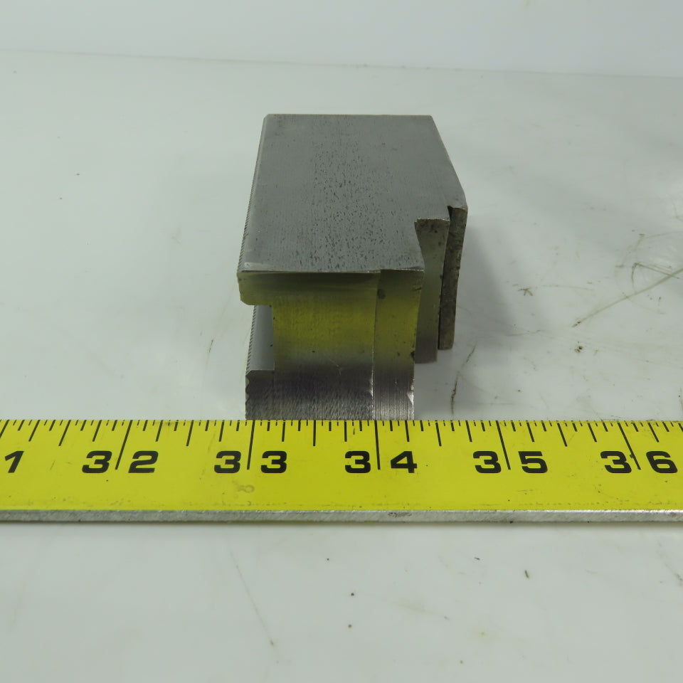 Abbott KTT10S Soft Lathe Chuck Jaw 1-1/2" x 4" x 2" Serrated Lot of 3