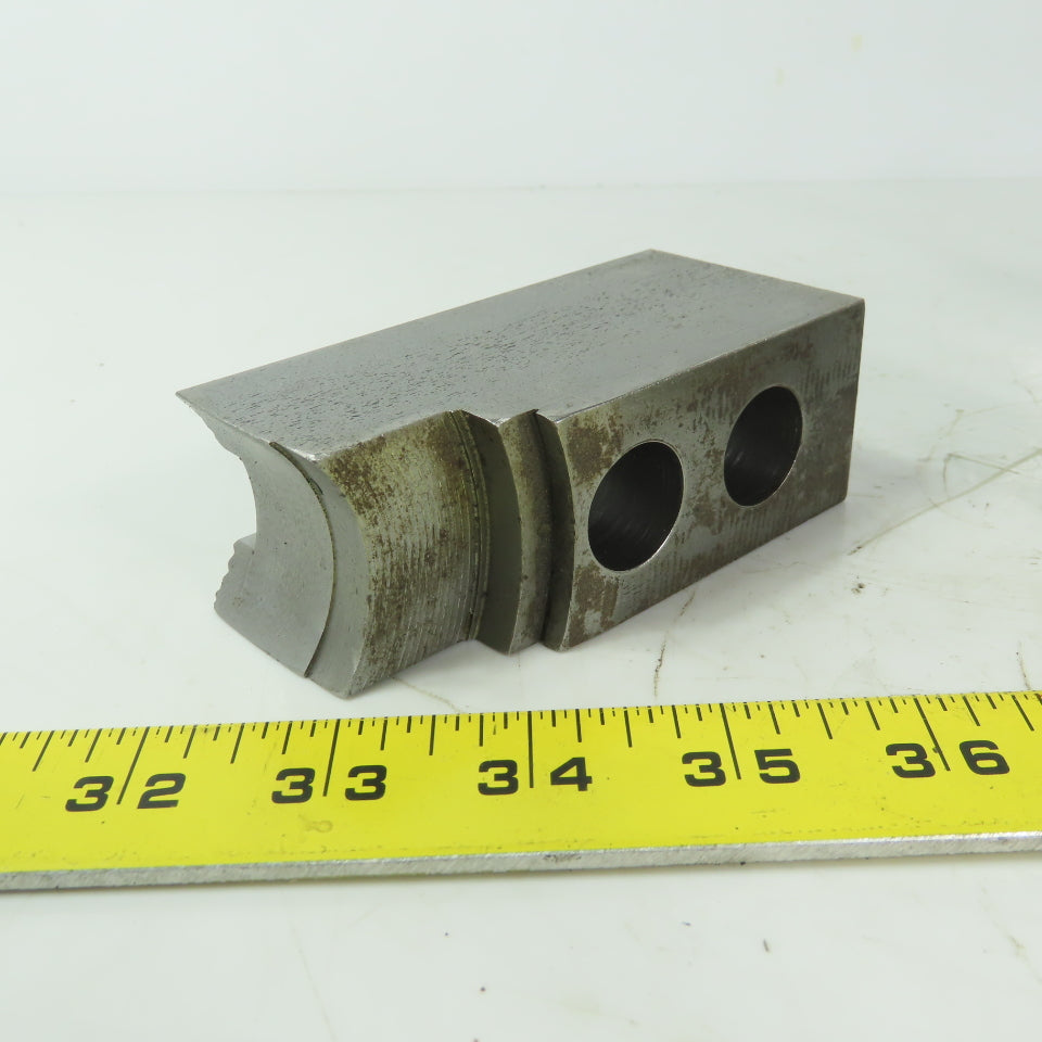Abbott KTT10S Soft Lathe Chuck Jaw 1-1/2" x 4" x 2" Serrated Lot of 3