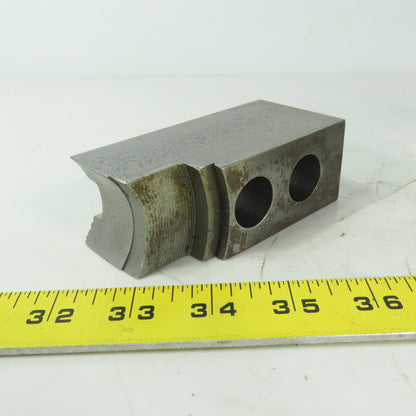 Abbott KTT10S Soft Lathe Chuck Jaw 1-1/2" x 4" x 2" Serrated Lot of 3