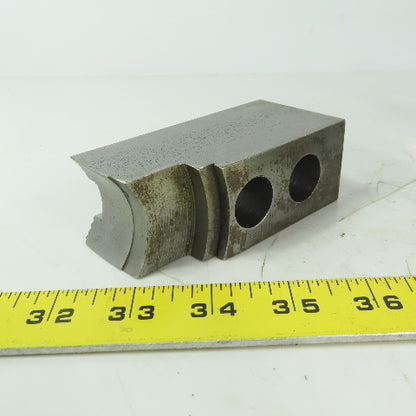 Abbott KTT10S Soft Lathe Chuck Jaw 1-1/2" x 4" x 2" Serrated Lot of 3
