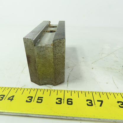 Abbott KTT10S Soft Lathe Chuck Jaw 1-1/2" x 4" x 2" Serrated Lot of 3