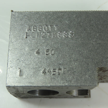Abbott H0W27M88S Soft Lathe Chuck Jaw 1-1/2" x 3-1/2" x 2" Serrated Lot of 3