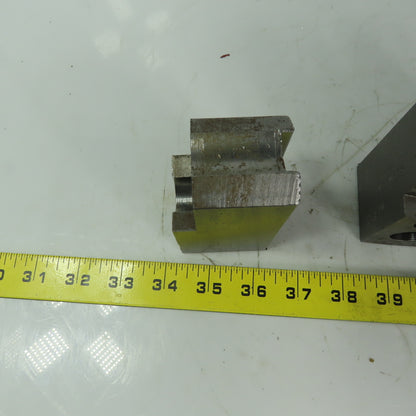 Abbott H0W27M88S Soft Lathe Chuck Jaw 1-1/2" x 3-1/2" x 2" Serrated Lot of 3