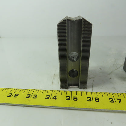 Abbott H0W27M88S Soft Lathe Chuck Jaw 1-1/2" x 3-1/2" x 2" Serrated Lot of 3