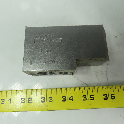 Abbott H0W27M88S Soft Lathe Chuck Jaw 1-1/2" x 3-1/2" x 2" Serrated Lot of 3