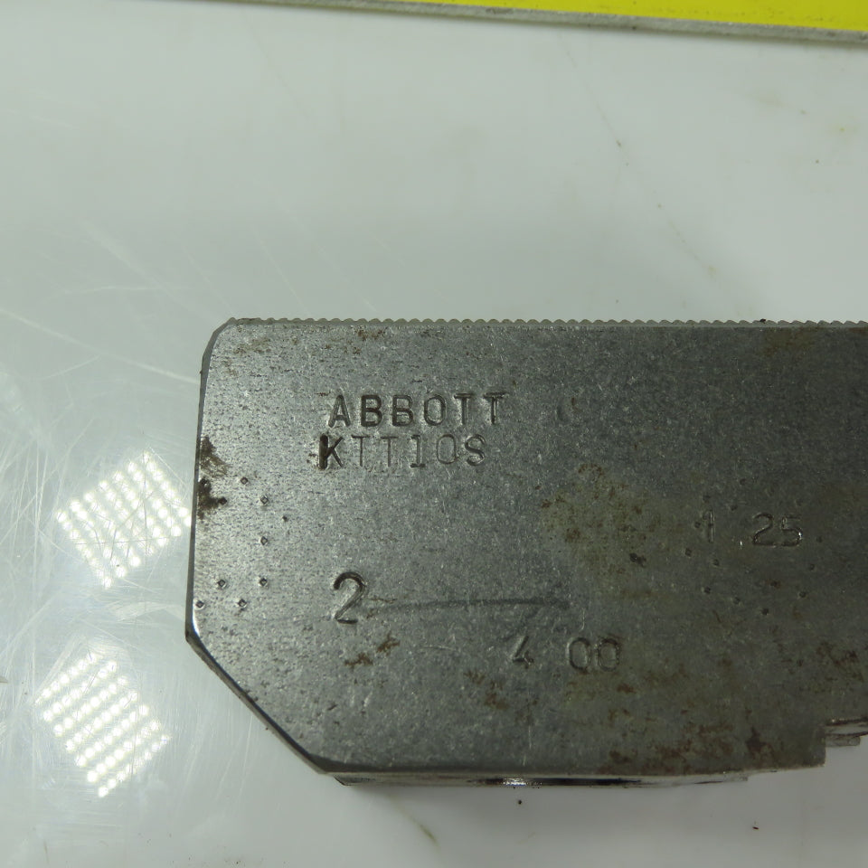 Abbott KTT10S Soft Lathe Chuck Jaw 1-1/2" x 3-3/4" x 2" Serrated Lot of 3