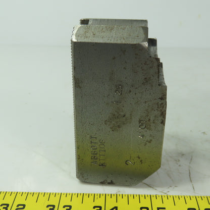 Abbott KTT10S Soft Lathe Chuck Jaw 1-1/2" x 3-3/4" x 2" Serrated Lot of 3