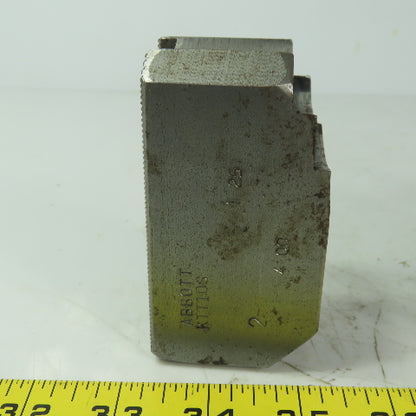 Abbott KTT10S Soft Lathe Chuck Jaw 1-1/2" x 3-3/4" x 2" Serrated Lot of 3