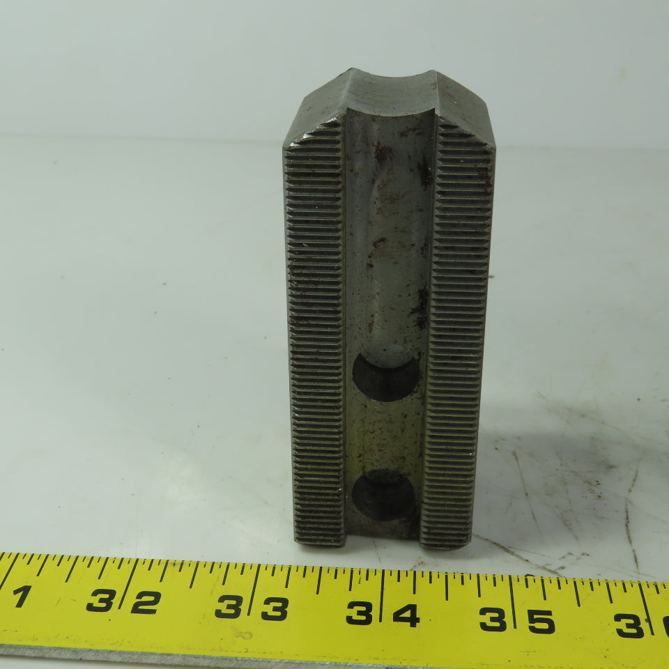 Abbott KTT10S Soft Lathe Chuck Jaw 1-1/2" x 3-3/4" x 2" Serrated Lot of 3
