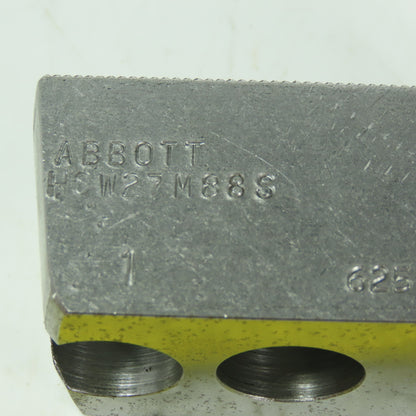Abbott H0W27M88S Soft Lathe Chuck Jaw 1-3/8" x 3-3/8" x 2" Serrated Lot of 3