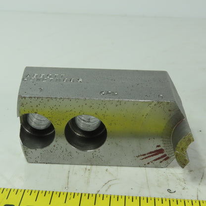 Abbott H0W27M88S Soft Lathe Chuck Jaw 1-3/8" x 3-3/8" x 2" Serrated Lot of 3
