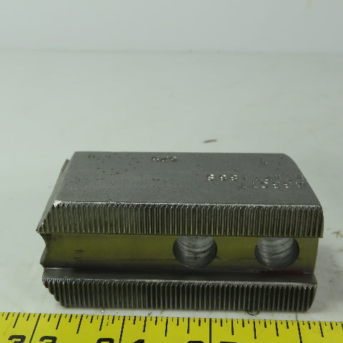 Abbott H0W27M88S Soft Lathe Chuck Jaw 1-3/8" x 3-3/8" x 2" Serrated Lot of 3