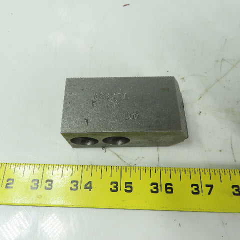 Abbott KTT6S Soft Lathe Chuck Jaw 1-1/2" x3-1/2" x 1-1/4" Serrated Lot of 3