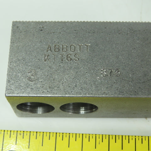 Abbott KTT6S Soft Lathe Chuck Jaw 1-1/2" x3" x 1-1/4" Serrated Lot of 3