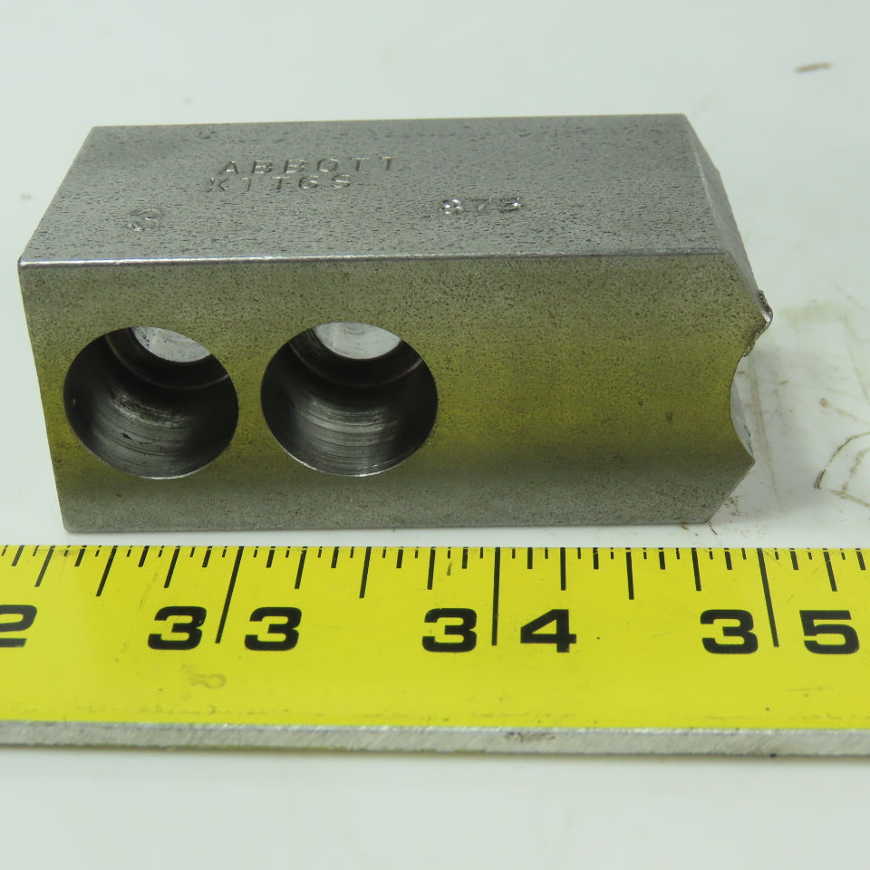 Abbott KTT6S Soft Lathe Chuck Jaw 1-1/2" x3" x 1-1/4" Serrated Lot of 3