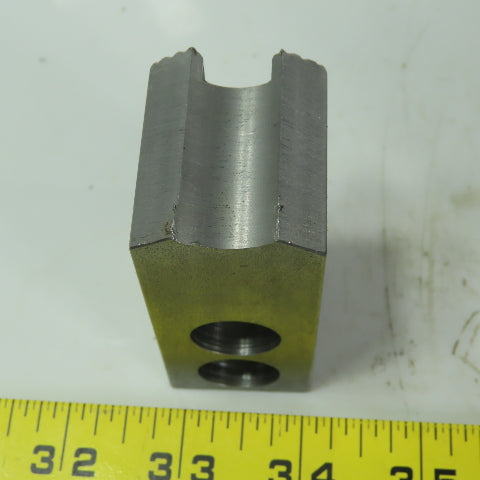 Abbott KTT6S Soft Lathe Chuck Jaw 1-1/2" x3" x 1-1/4" Serrated Lot of 3