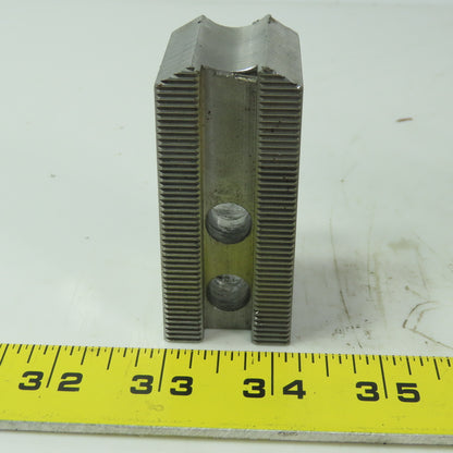 Abbott KTT6S Soft Lathe Chuck Jaw 1-1/2" x3" x 1-1/4" Serrated Lot of 3
