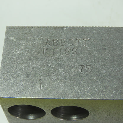 Abbott KTT6S Soft Lathe Chuck Jaw 1-1/2" x 3" x 1-1/4" Serrated Lot of 3