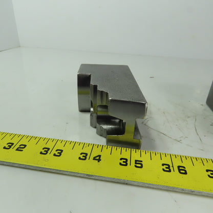 H & R 149.20.0 P Soft Lathe Chuck Jaw 1-1/2" x 3-3/4" x 2" Serrated Lot of 3