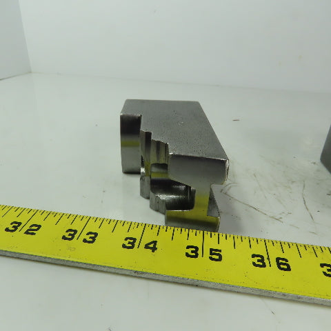 H & R 149.20.0 P Soft Lathe Chuck Jaw 1-1/2" x 3-3/4" x 2" Serrated Lot of 3