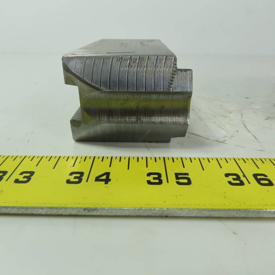 H & R 149.20.0 P Soft Lathe Chuck Jaw 1-1/2" x 4" x 1-3/4" Serrated Lot of 3