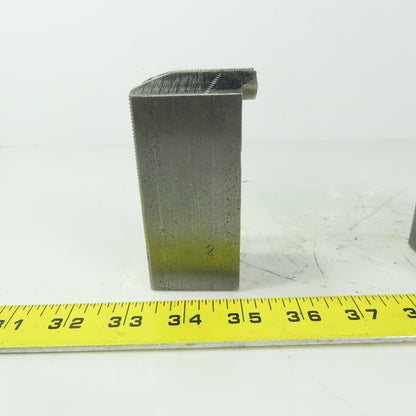 H & R 149.20.0 P Soft Lathe Chuck Jaw 1-1/2" x 4" x 1-3/4" Serrated Lot of 3