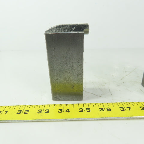 H & R 149.20.0 P Soft Lathe Chuck Jaw 1-1/2" x 4" x 1-3/4" Serrated Lot of 3