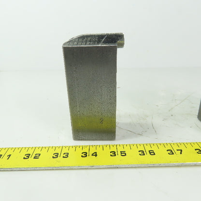 H & R 149.20.0 P Soft Lathe Chuck Jaw 1-1/2" x 4" x 1-3/4" Serrated Lot of 3