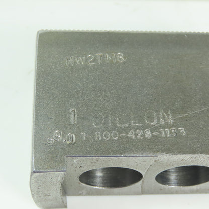 Dillon HW27M8 Soft Lathe Chuck Jaw 1-1/2" x 3-1/2" x 1-3/4" Serrated Lot of 3