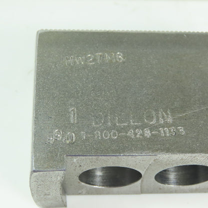 Dillon HW27M8 Soft Lathe Chuck Jaw 1-1/2" x 3-1/2" x 1-3/4" Serrated Lot of 3