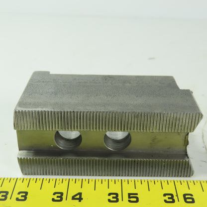 Dillon HW27M8 Soft Lathe Chuck Jaw 1-1/2" x 3-1/2" x 1-3/4" Serrated Lot of 3