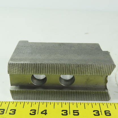 Dillon HW27M8 Soft Lathe Chuck Jaw 1-1/2" x 3-1/2" x 1-3/4" Serrated Lot of 3