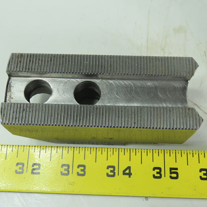 Dillon HW27M8P Soft Lathe Chuck Jaw 1-1/2" x 3-1/2" x 1-1/2" Serrated Lot of 3