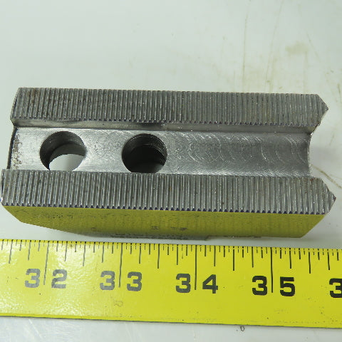 Dillon HW27M8P Soft Lathe Chuck Jaw 1-1/2" x 3-1/2" x 1-1/2" Serrated Lot of 3