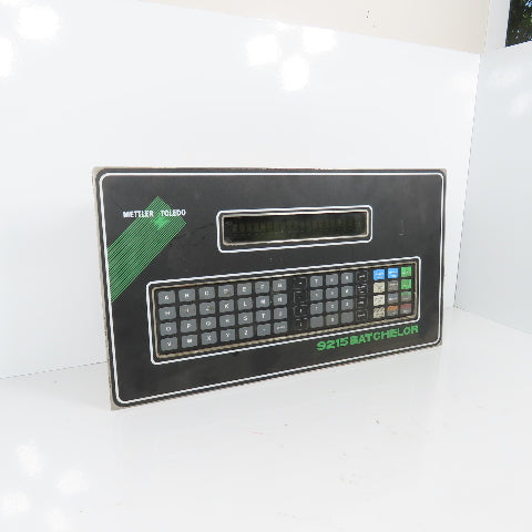 Mettler-Toledo 9215 Batchelor Batch Control Terminal Ram No. 0221 115V 1A