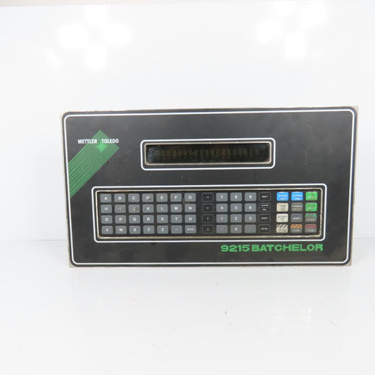Mettler-Toledo 9215 Batchelor Batch Control Terminal Ram No. 0221 115V 1A