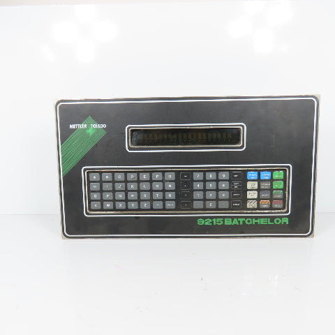Mettler-Toledo 9215 Batchelor Batch Control Terminal Ram No. 0221 115V 1A