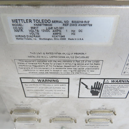Mettler-Toledo KN587769020 9215 Batchelor Batch Control Terminal Ram No. 0221