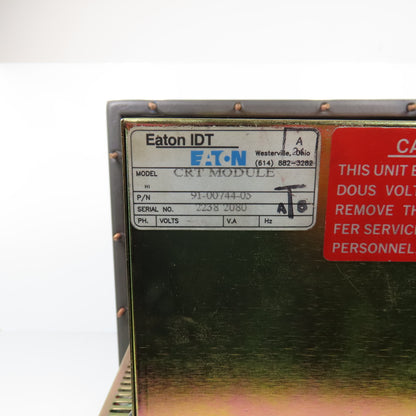 Eaton 92-00625-01 PanelMate 2000 Operator Interface Display Unit 91-00744-05