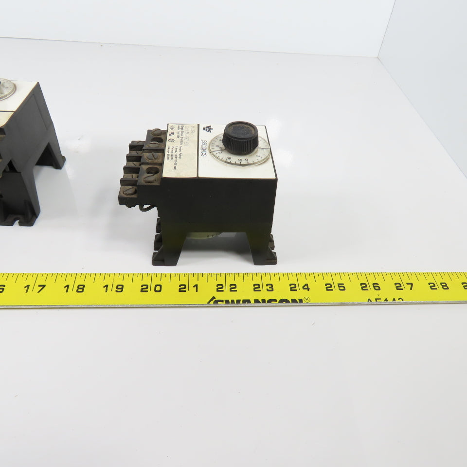 Eagle Signal BR13A6 Time Delay Relay 0-15 Seconds 120V 50/60HZ 1/3HP Lot Of 3
