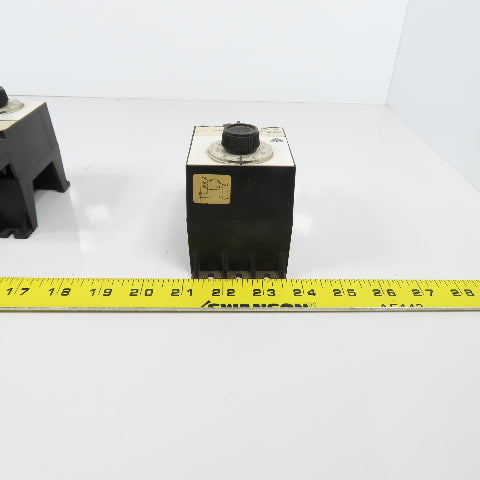Eagle Signal BR13A6 Time Delay Relay 0-15 Seconds 120V 50/60HZ 1/3HP Lot Of 3