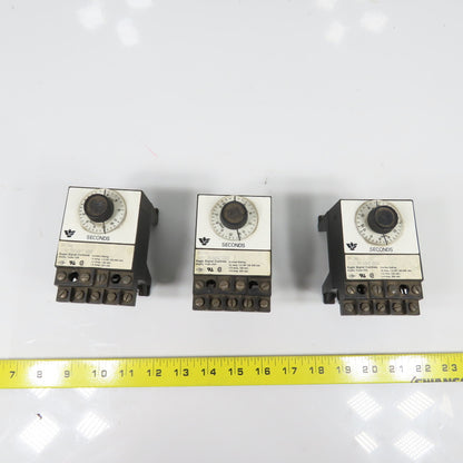 Eagle Signal BR13A6 Time Delay Relay 0-15 Seconds 120V 50/60HZ 1/3HP Lot Of 3