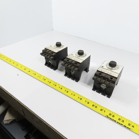 Eagle Signal BR13A6 Time Delay Relay 0-15 Seconds 120V 50/60HZ 1/3HP Lot Of 3