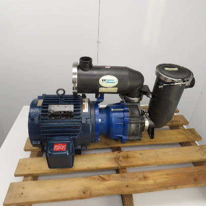 Fybroc OM-345 	PM-2550 Self Priming Magnetic Drive Centrifugal Pump 7-1/2HP 3PH